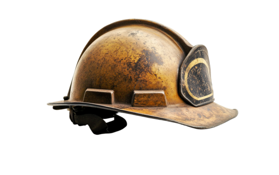 Firefighter Helmet isolated on white or transparent background