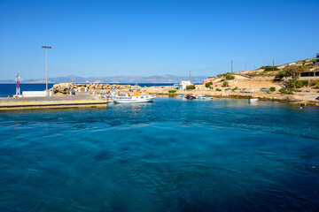Obraz premium Donoussa, a beautiful small island in the southeastern Cyclades. Greece
