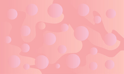 Modern abstract background design with soft circular pattern that gradients in pastel pink shades.