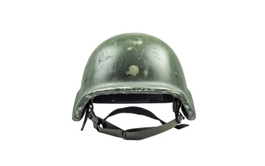 Fototapeta premium Front view of a green military isolated on white or transparent background