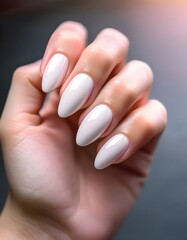 Light pastel nails with a matte finish show off a gradient ombre effect on your hands.
