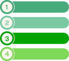 The 4 Steps Infographics Icon
