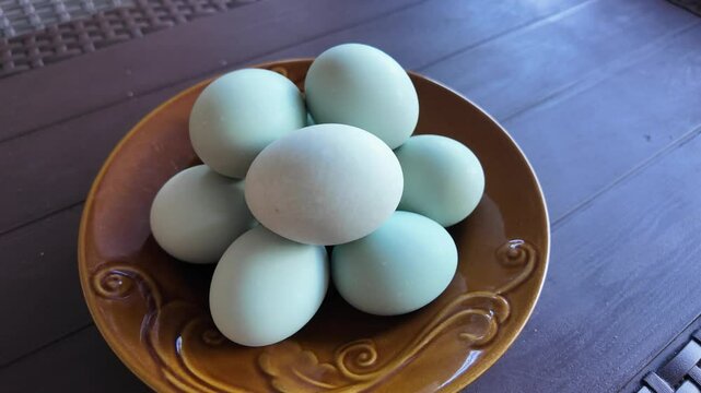 Salted Egg is a traditional dish from Brebes, Central Java, Indonesia. It is made from duck eggs that are salted and then boiled.