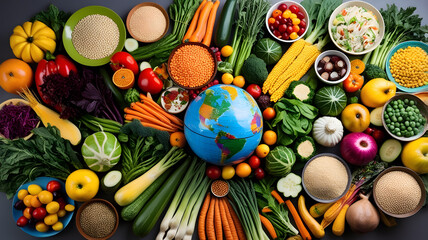 Clean flyer design promoting World Food Day with copy space.