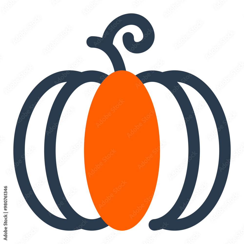 Poster steaming pumpkin pie icon