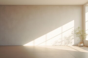 Fototapeta premium Modern empty room architecture backgrounds flooring.