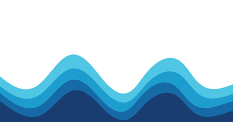 Fototapeta premium Abstract background of rainbow groovy design Wavy Line. Vector blue color pattern ready