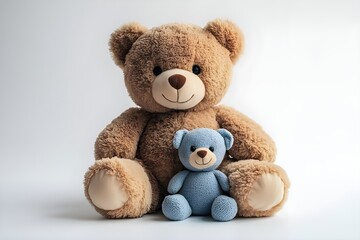 Obraz premium a two teddy bears sitting together