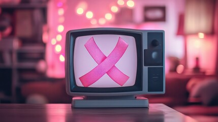 Important Public Service Announcement on Television for Breast Cancer Awareness and Prevention Efforts