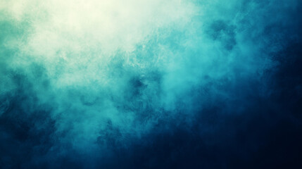 Fototapeta premium Soft Blue Dreamy Cloudscape with Aqua Highlights and Misty Shades