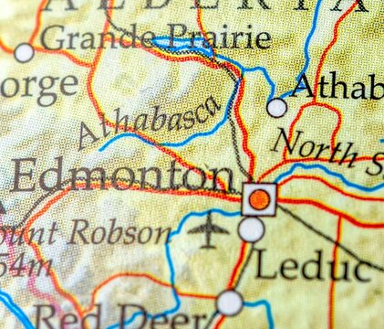 edmonton on the map