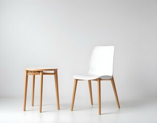 white chair in a room