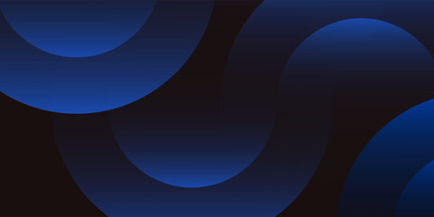 Abstract dark blue background with glowing curved lines. Shiny blue swirl curve lines design. Spiral Geometric oval pattern. Futuristic technology concept. Vector illustration