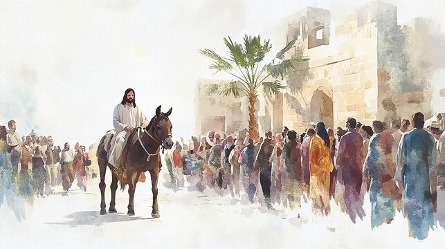 This event marks Jesus&rsquo; triumphant entry into Jerusalem on Palm Sunday, which signifies the start of Holy Week in Christian tradition. The donkey symbolizes humility