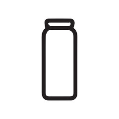 Beer bottle clipart Design - Beer Glass vector illustration in black and white
