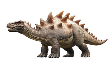 Obraz premium Dinosaur with spikes on its back on a transparent background