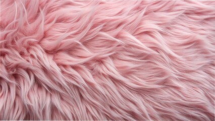 Fototapeta premium Close-up of soft, fluffy pink fur, showcasing its texture and vibrant color in a beautifully captured photograph