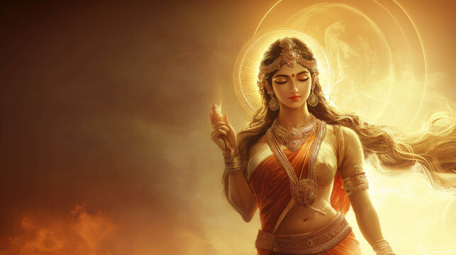 illustration of Goddess Parvati