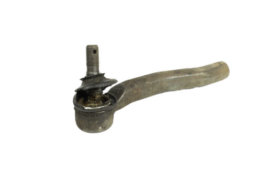 The old car ball joints are covered in grease.Old Ball joint Suspension System Parts