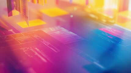 Abstract Colorful Digital Background for Creative Design