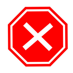 Obraz premium flat red check mark