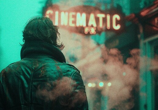 Cinematic FX Photo Effect Mockup