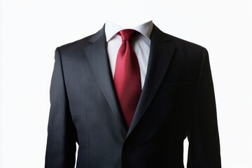 A suit with a tie clothing style professional.