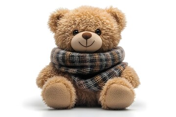 Obraz premium a teddy bear wearing a scarf