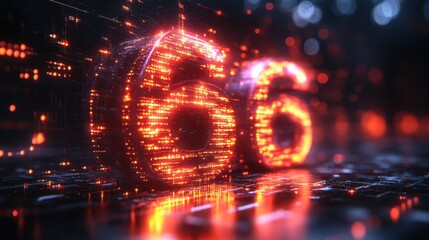 Obraz premium business technology internet and network concept ipv6 abbreviation modern technology concept