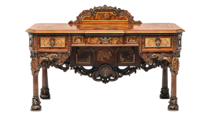 antique furniture isolated on white