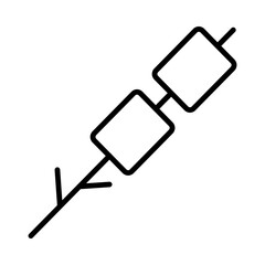 Marshmallow line icon