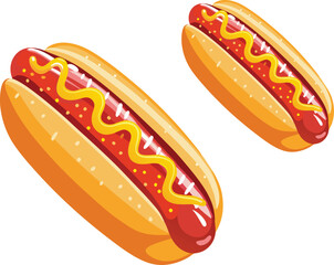 hot dog illustration