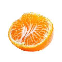 Juicy orange citrus segment