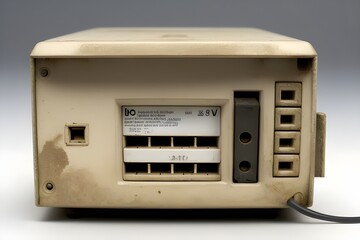 Fototapeta premium Vintage Modem Isolated on White Background