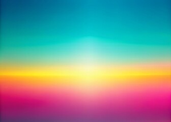 Obraz premium Vibrant lipstick pink, canary yellow, and aquamarine hues blend in a stunning textured gradient, evoking drama and style in a fashion-forward, abstract visual masterpiece.