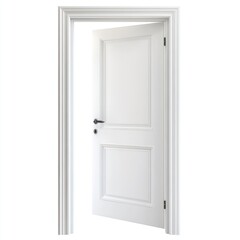 Elegant white door with frame