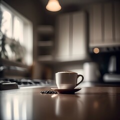 cup of coffee on a table