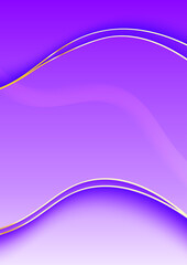 Purple and Light Blue Abstract Background with Gold Lines