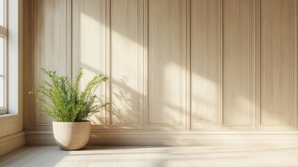 Minimalist Interior Design with a Plant