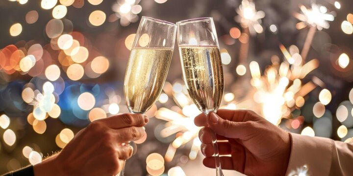 Anniversaries and weddings are celebrated with champagne, fireworks, and joy, creating a festive and cheerful atmosphere marked with excitement and glamour, filled with love and happiness