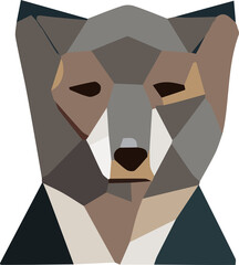 Zoo animal low poly design