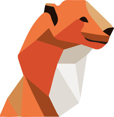 Zoo animal low poly design