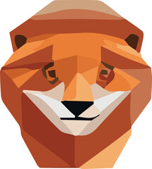 Zoo animal low poly design