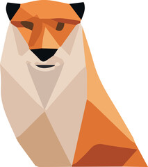 Zoo animal low poly design