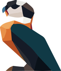 Zoo animal low poly design