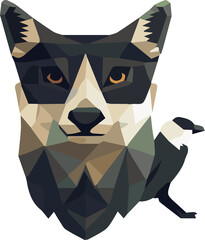 Zoo animal low poly design