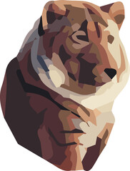 Zoo animal low poly design