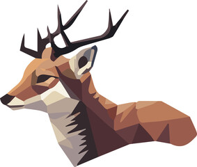 Zoo animal low poly design