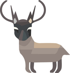 Zoo animal low poly design
