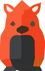 Zoo animal low poly design